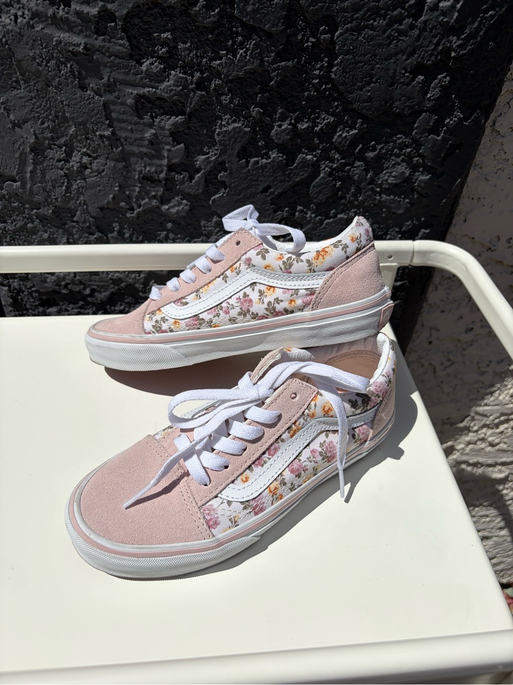 Vans Old School Pink Floral Sneakers